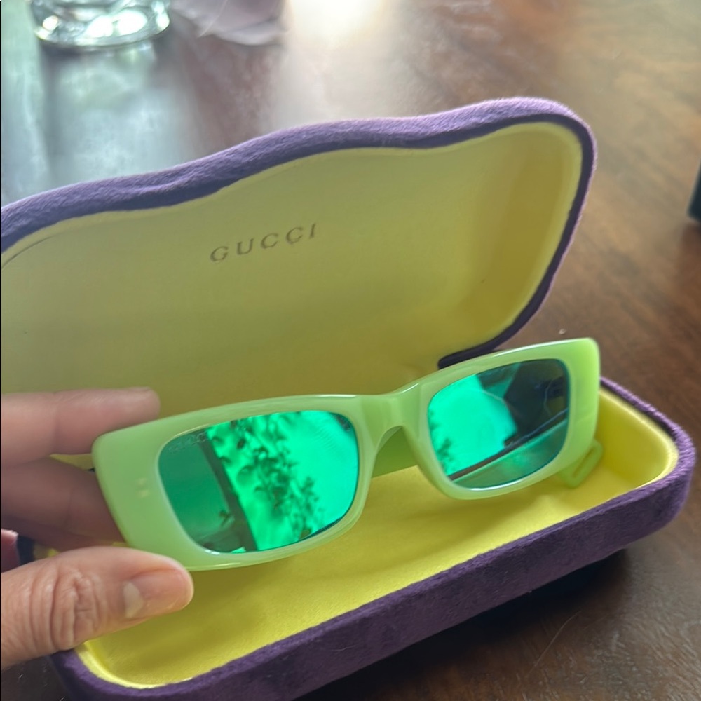 Gucci Green Sunglasses with Case